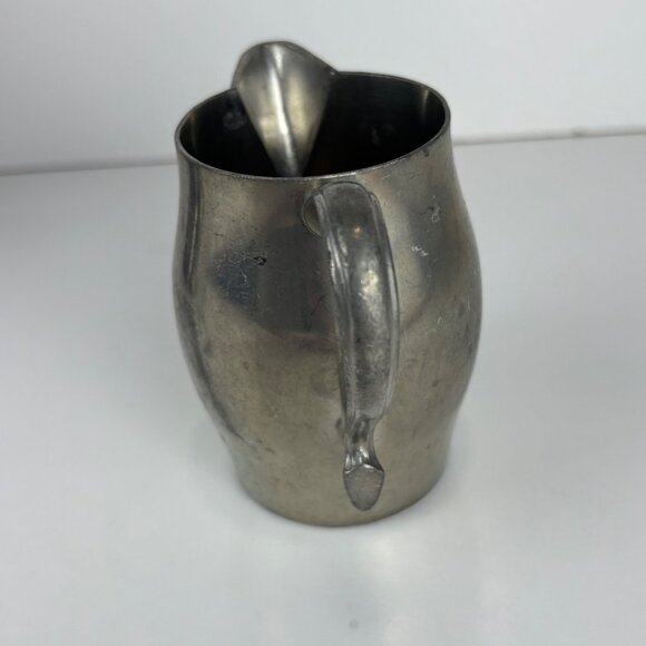 Vintage Insico Pewter Creamer Pitcher 519 Small 5 Oz Rustic Farmhouse Decor - Picture 6 of 6